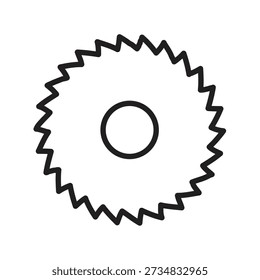 Circular Saw Icon, Saw Blade Icon, Electric Circular Saw, Woodworking Saw Icon illustration for web and app..eps