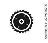 Circular saw icon or Circular saw blade icon vector isolated in flat style. Circular saw blade icon vector isolated. Circular saw  icon trendy for design element. Best symbol vector isolated.