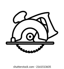 Icono de la vista circular. Diseño de contorno negrita con ancho de trazo editable. Ilustración vectorial.