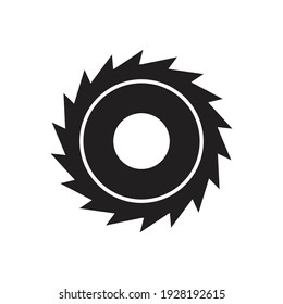 Circular saw icon design isolated on white background