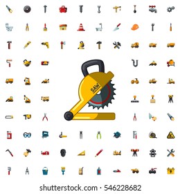 circular saw icon illustration isolated vector sign symbol