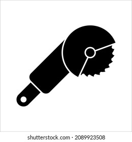 circular saw icon on white background. From Working tools, Construction and Manufacturing icons.