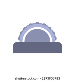circular saw icon on a white background, vector illustration