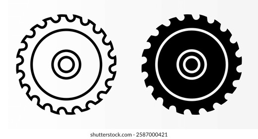 Circular Saw icon set. Saw sign. for mobile concept and web design. vector illustration on white background