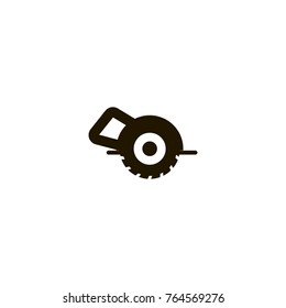 circular saw icon. sign design