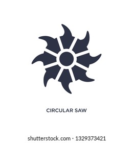 circular saw icon. Simple element illustration from tools concept. circular saw editable symbol design on white background. Can be use for web and mobile.