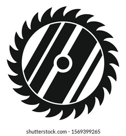 Circular saw icon. Simple illustration of circular saw vector icon for web design isolated on white background