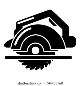Circular saw icon. Simple illustration of circular saw vector icon for web