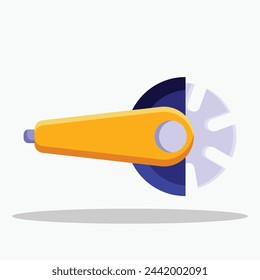 Kreissäge-Symbol. Subtable zu platzieren auf Industrie, Bau, etc.
