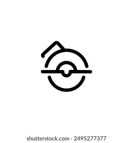 Circular Saw Icon Vector design trendy