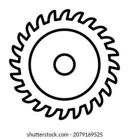 Circular Saw icon vector image. Can also be used for web apps, mobile apps and print media.