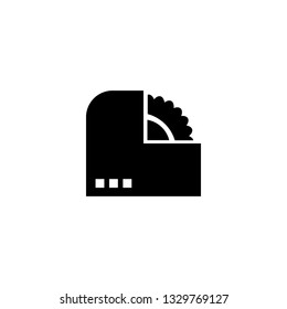 circular saw icon vector. circular saw sign on white background. circular saw icon for web and app