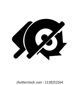 Circular saw icon vector icon. Simple element illustration. Circular saw symbol design. Can be used for web and mobile.