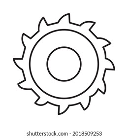 Circular saw Icon which can easily modify or edit 
