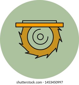 Circular saw icon for your project
