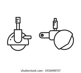 circular saw icons set vector