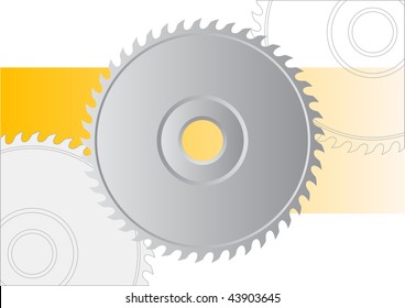 Circular saw isolated on the white.