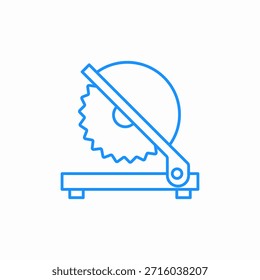 circular saw machine icon sign vector
