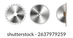 Circular saw metal flat icon. Blade icon saw tool cut. Vector
