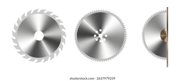 Circular saw metal flat icon. Blade icon saw tool cut. Vector