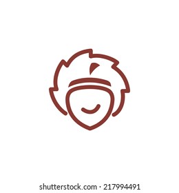 Circular saw saws acorn Branding Identity Corporate vector logo design template Isolated on a white background