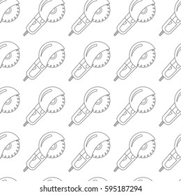 circular saw seamless vector pattern