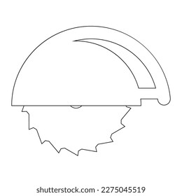 Circular saw vector icon illustration sign for web and design