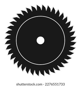 Circular saw vector icon illustration sign for web and design