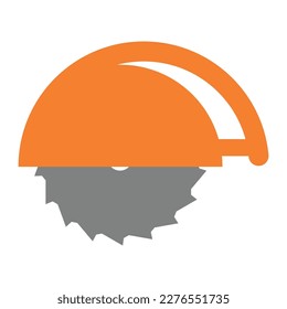 Circular saw vector icon illustration sign for web and design