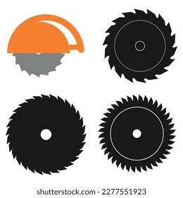 Circular saw vector icon illustration sign for web and design