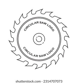 Circular saw vector icon illustration sign for web and design