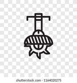 Circular Saw vector icon isolated on transparent background, Circular Saw logo concept