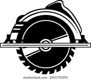 Kreissäge Vektorgrafik Symbol. Symbol, Logo-Darstellung. Vektorgrafik-Grafiken.