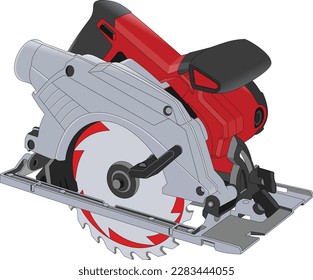 CIRCULAR SAW VECTOR IMAGE EPS 