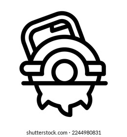 Diseño de iconos de línea de vector de vista circular