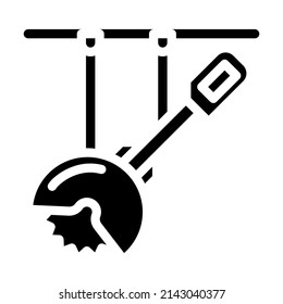 Kreissägt die Bildmarkensymbol-Vektorgrafik. Rundsägen-Schild. isoliertes Kontursymbol