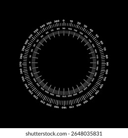 Circular scale featuring detailed radial tick marks and numbers. ideal for precise measurement tasks.