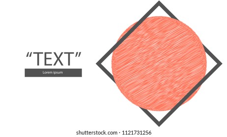Circular scribble Beautiful design is ideal to make your message stand out.
