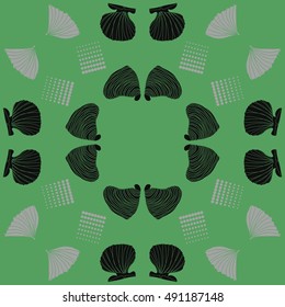 Circular sea  pattern, halftone.