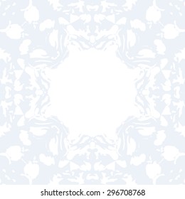 Circular seamless  pattern of abstract background,spots, hole, copy space. Handmade.