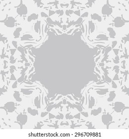 Circular seamless  pattern of abstract background,spots, hole, copy space. Handmade.