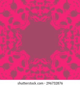 Circular seamless  pattern of abstract background,spots, hole, copy space. Handmade.