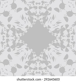 Circular seamless  pattern of abstract motif, spots, hole,  copy space. Handmade.