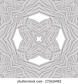 Circular seamless pattern of colored motif, spots, stripes, star . Hand drawn.