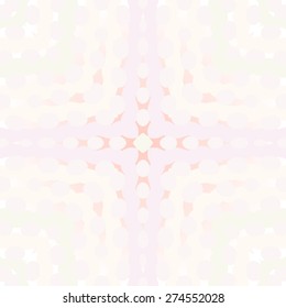 Circular  seamless pattern of colored motif, spots, stripes. Hand drawn.