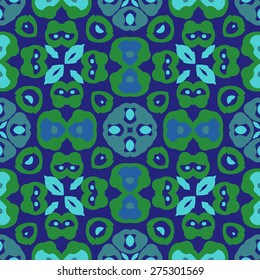 Circular  seamless pattern of decorative motif, spots, hole, bagels. Hand drawn.