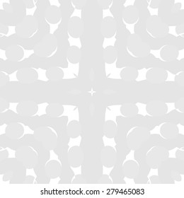 Circular  seamless pattern of  decorative motif, ellipses,stripes,cross. Hand drawn.