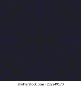 Circular  seamless pattern of  delicate motif,  stripes, hole. Hand drawn.