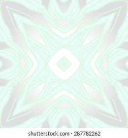 Circular  seamless pattern of  floral motif, stripes, spots, stars, cross. Hand drawn.