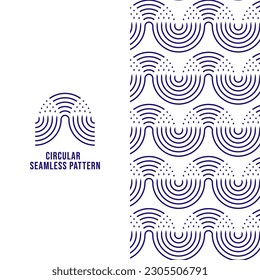Circular seamless pattern. geometry pattern